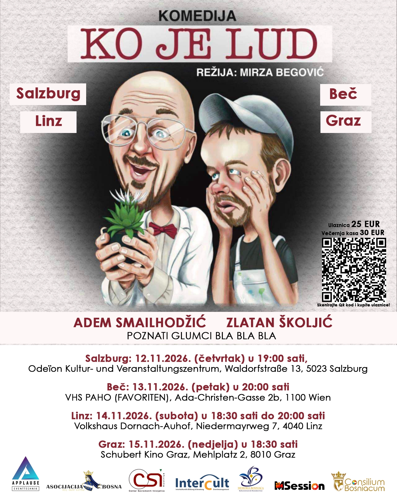 Hit komedija „Ko je lud?“ stiže u četiri grada u Austriji